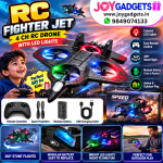 RC Plane for Kids 2.4GHz Remote Control Foam Airplane, 360° Flip, One-Key Takeoff, LED Lights, 4 Channel Stunt Aircraft Toy