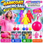 Disposable Ball Raincoat - Stylish Spherical Keychain for Outdoor Events, Travel, and Anywhere | Lightweight, Foldable, Multi-color Rain Protection (Random Color}