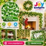 (12 pcs) Artificial Money Plant Ivy Garland, Fake Vine Uv Resistant Leaves Hanging 7
