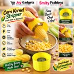 Stainless Steel Corn Peeler Cutter Circular Stripper Sweetcorn Kernel Remover Tool