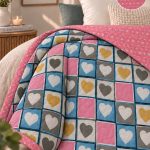 Ultrasonic  Reversible Double Bed AC  Comforters by  Size: 90x100 inches Fabric: Imported Glace Cotton (Cotton Feel)