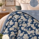 Ultrasonic  Reversible Double Bed AC  Comforters by  Size: 90x100 inches Fabric: Imported Glace Cotton (Cotton Feel)