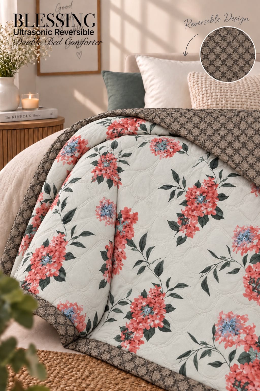 WhatsApp Image 2026-09-22 at 7.15.52 PM Ultrasonic Reversible Double Bed AC Comforters by Size: 90x100 inches Fabric: Imported Glace Cotton (Cotton Feel) - Image 1