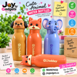 Water Bottle for Kids - Fox Reusable Drinking Bottle for School, Travel, Picnic & Everyday Use