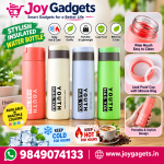 Multicolor Silicone Water Bottle, 450ml