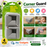 Corner Edge Protective Guard Pack of 4 - Soft Foam Material, Ideal for Desks, Chairs